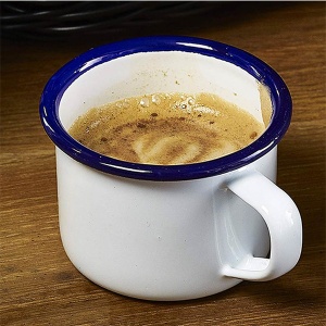 Cana emailata alba espresso 12cl 52106