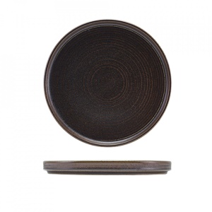 Farfurie prezentare low Terra Porcelain Black 21cm LP-PBK21
