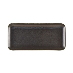 Platou dreptunghiular Terra Porcelain Black 27 x 12.5cm NR-PBK27