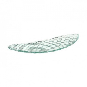 Platou servire sticla Silica Boat Clear 28x12 cm 26002794