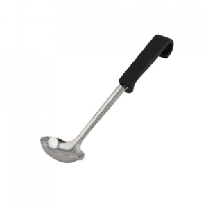 Polonic sos maner plastic negru Genware 28cm 577-07