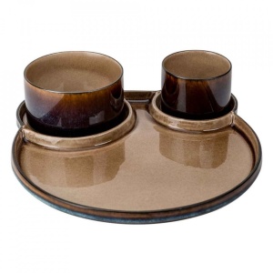 Set farfurie fel principal cu 2 boluri Quintana Amber D32CM; D8XH6 - D11X6Hcm 5950003