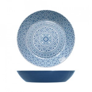 Bol bufet melamina Blue Marrakesh 42.5x8cm MK430928