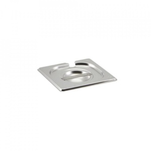 Capac crestat Gastronorm otel inoxidabil 1/6 Genware 18x16cm GN16-NLID