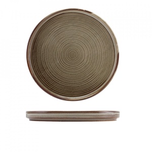 Farfurie prezentare low Terra Porcelain Grey LP-PG18