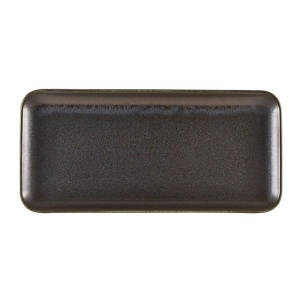 Platou dreptunghiular Terra Porcelain Black 36 x 16.5cm NR-PBK36
