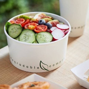 Set bol salata biodegradabila 1300ml Q4016