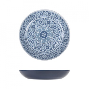Bol paste/salata melamina Blue Marrakesh 28x4.5cm MK280928