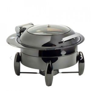 Chafing dish combo rotund 4L, negru
