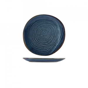 Farfurie coupe Terra Porcelain Aqua Blue Organic 21cm CP-PBLG21