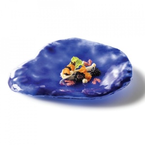 Farfurie ovala fel principal INDIGO 28X24cm XGLAS-1302