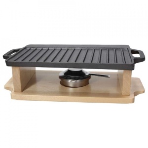 Grill + suport lemn Fusion 33x20cm W8458GAFUTA
