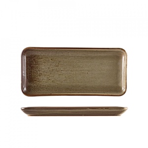Platou dreptunghiular Terra Porcelain Grey 36 x 16.5cm NR-PG36