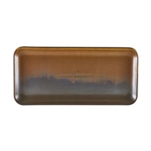 Platou dreptunghiular Terra Porcelain Rustic Copper 30 x 14cm NR-PRC30