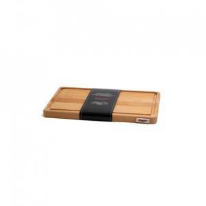 Platou servire lemn cu canelura pentru sos 35x23x2cm 26300