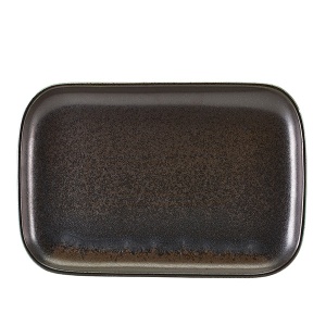 Platou Terra Porcelain Black 34.5 x 23.5cm RP-PBK34