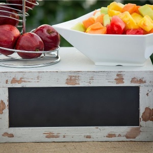 Set ladite inaltator bufet Rustic White Wood RCBCRATE2