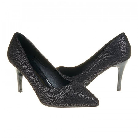 Panofi stiletto cu toc mediu Amira nero