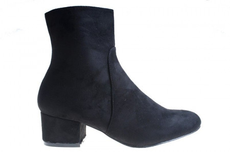 Botine cu toc office Amalia blk