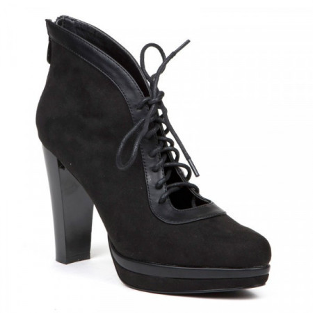 Botine damă, casual Negru