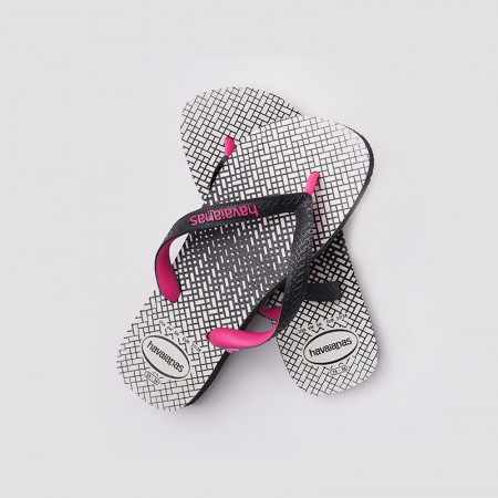 Flip flop, Havaianas, OPTICAL ZIG-ZA, Negru