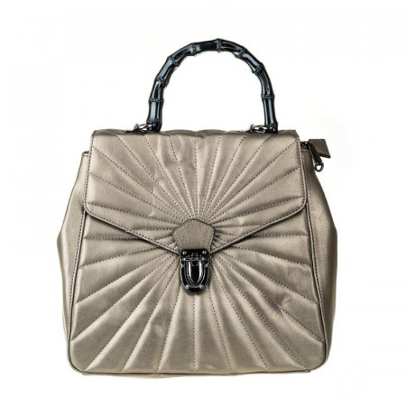 Geanta tip ruscsac trendy Mia metalico