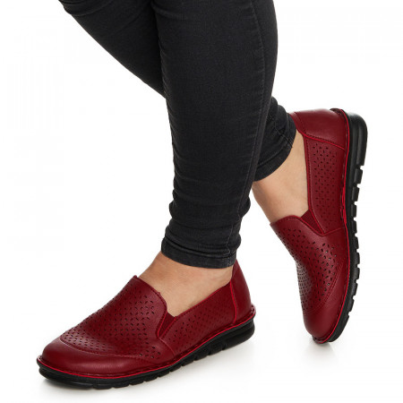 Pantofi casual cu talpa usoara Adelajda rosu