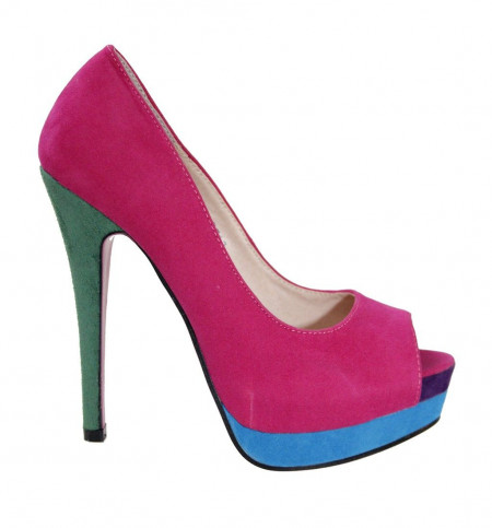 Pantofi de dama fuchsia/purple/blue/green/ Eden