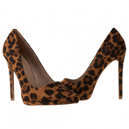 Pantofi stiletto cu toc inalt leopard Martina