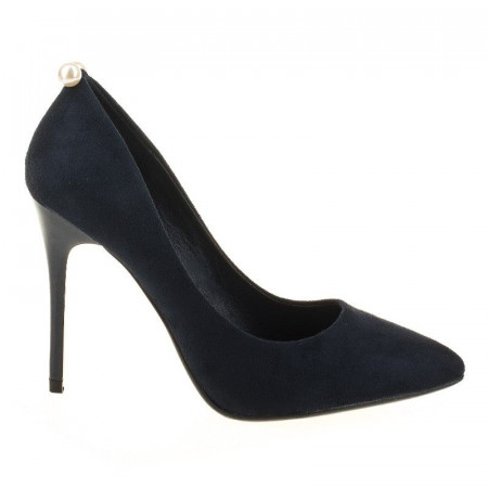 Pantofi stiletto din velur Alma navi