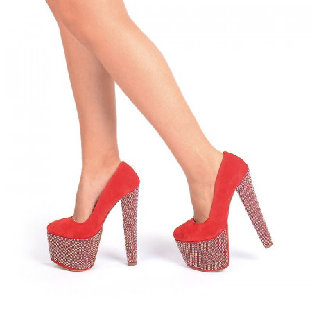 Pantofi cu platforma red Mia