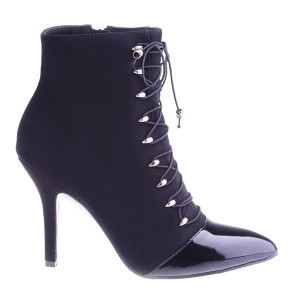 Botine Myka black /pat/black/lami