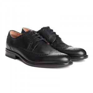 Pantofi barbati din piele naturala oxford Beppe negru