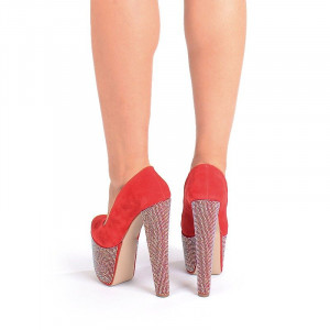 Pantofi cu platforma red Mia
