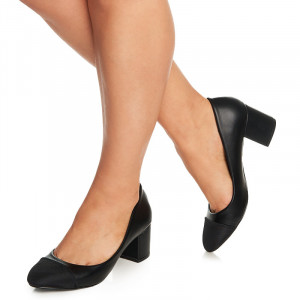 Pantofi office cu toc Althaia negru
