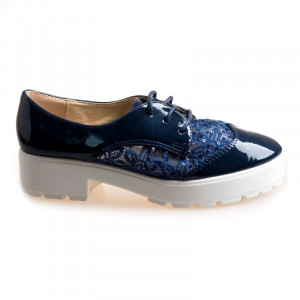 Pantofi sport cu siret Celia blu