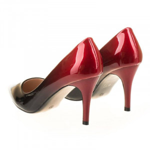 Pantofi stiletto cu toc mediu elegant Ami Red