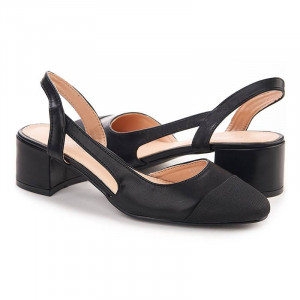 Sandale cu toc mic elegante Martina negru