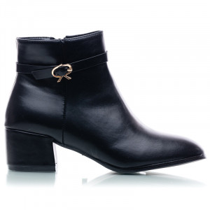 Botine dama cu toc mic Corina negru