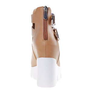 Botine de vara salma camel