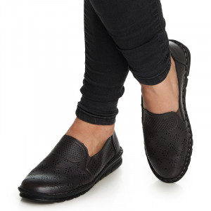 Pantofi casual cu talpa usoara Ania negru