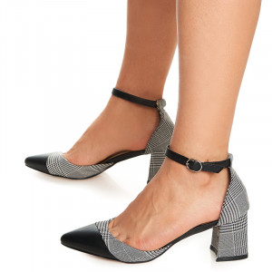 Pantofi cu toc mic gros Ecaterina