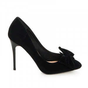 Pantofi stiletto cu toc inalt si fundita Antoinette