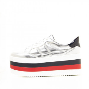 Sneakers dama Alicia argintiu
