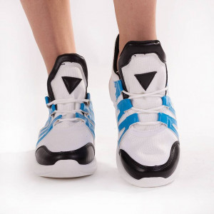 Sneakers trendy Camelia blue sky