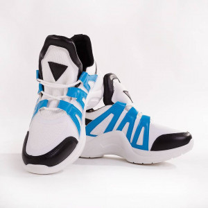 Sneakers trendy Camelia blue sky