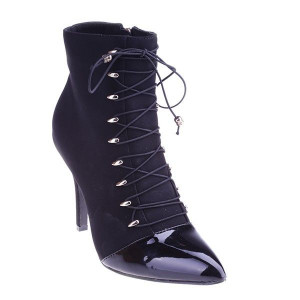 Botine Myka black /pat/black/lami
