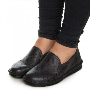 Pantofi casual cu talpa usoara Ania negru