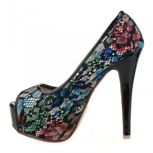 Pantofi cu platforma snake Anita