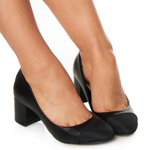 Pantofi office cu toc Althaia negru